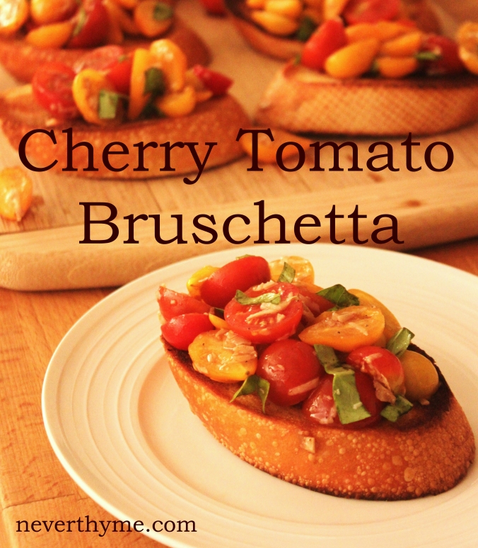 Cherry Tomato Bruschetta